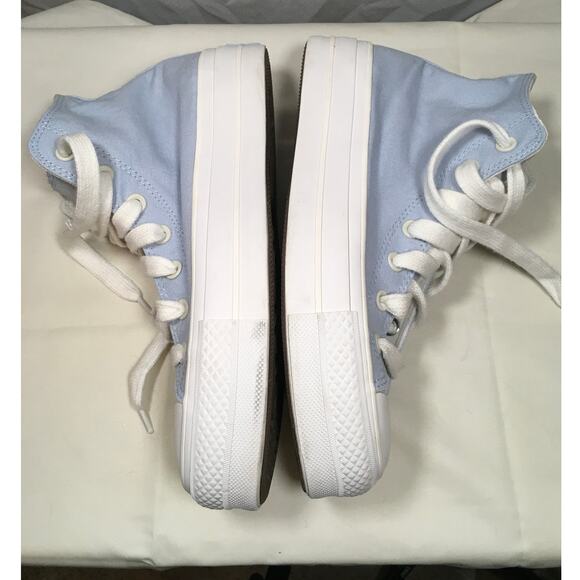 Converse Chuck Taylor Platform High Top Sneakers Women’s 8.5 Powder Blue - Picture 1 of 11